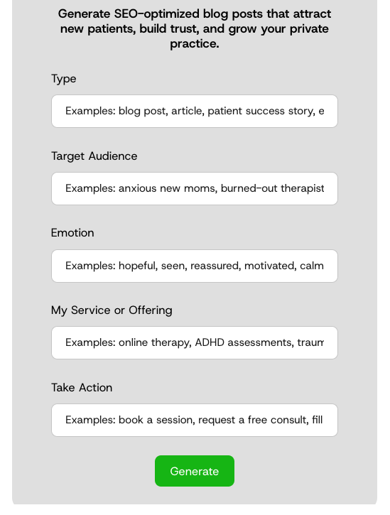 AI Powered Blog Writer Tool - SILVERLEAFPMS