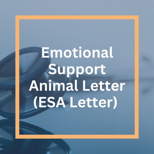Emotional Support Animal Letter (ESA Letter)