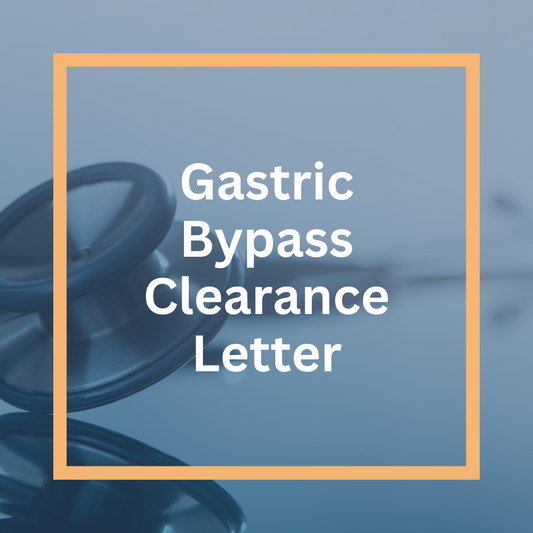 Gastric Bypass Clearance Letter