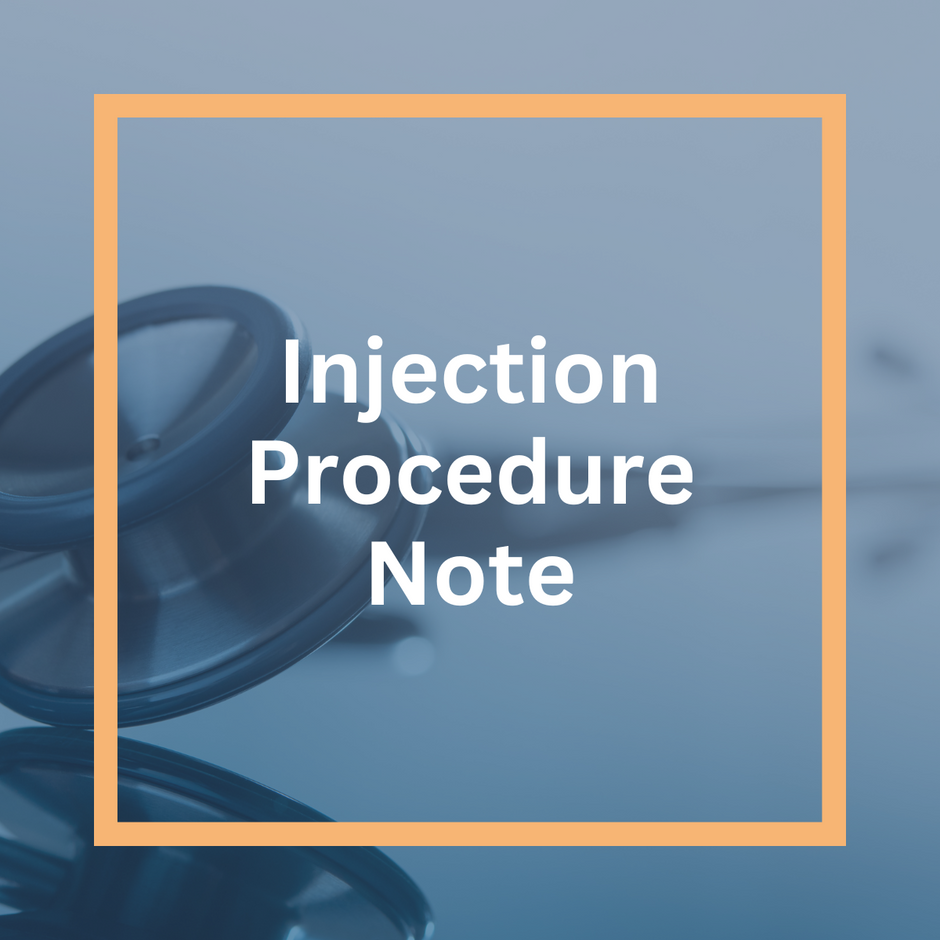 Injectable Note Sheets Note Templates - IQ – SLPMS