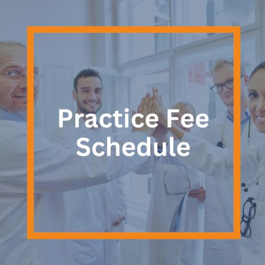 Practice Fee Schedule (PDF)