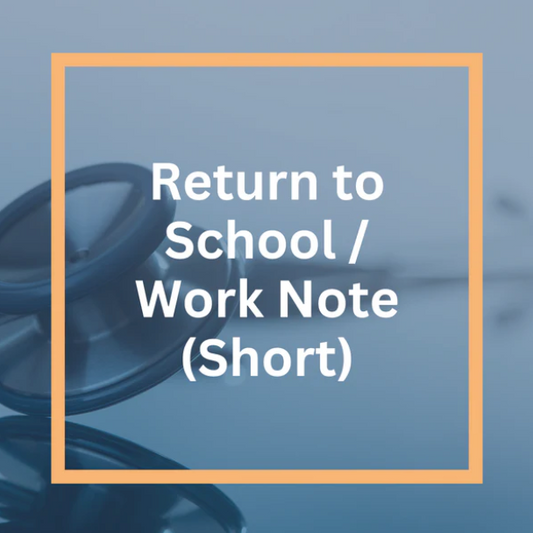 Return to School / Work - Short Absence (PDF)