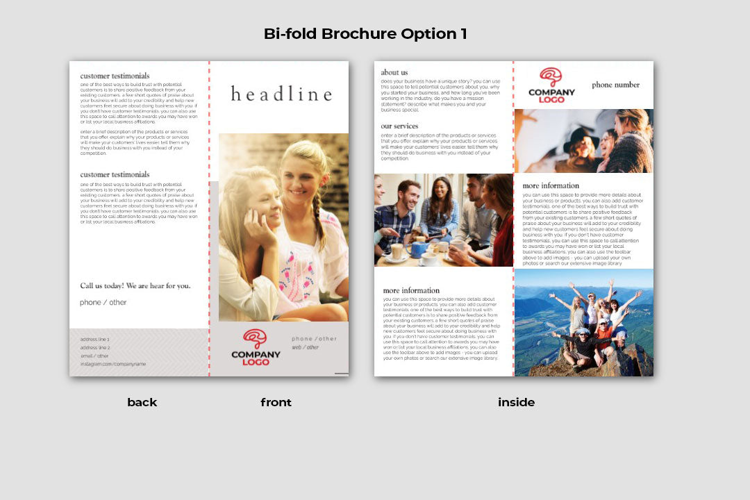 Bi-fold Brochure Option 1