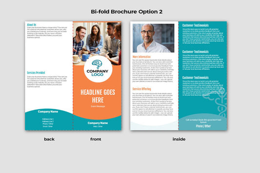 Bi-fold Brochure Option 2: "Professional Panorama"