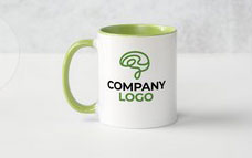 "Verdant Vision" Green Practice Logo Mug