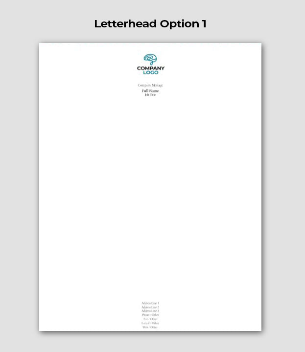 Letterhead Option 1