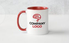 "Crimson Embrace" Red Practice Logo Mug