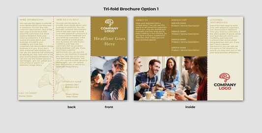 Tri-fold Brochure Option 1: "Social Fabric Spectrum"