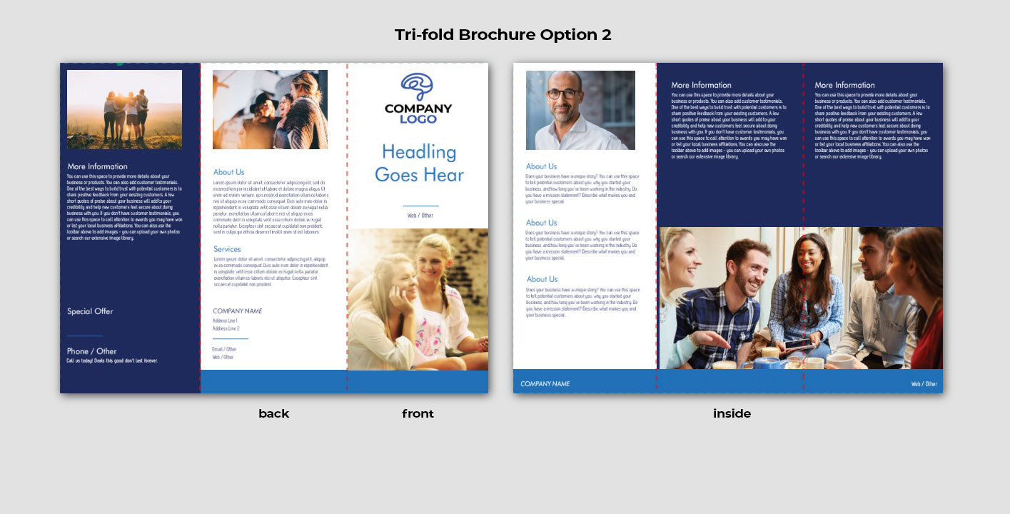 Tri-fold Brochure Option 2: "Civic Harmony Outline"