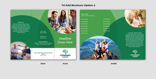 Tri-fold Brochure Option 4: "Verdant Venture Layout"